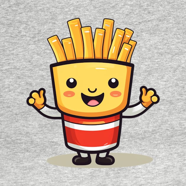 Cute French Fries T-Shirt by nonagobich